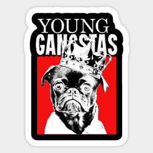 Young Gangstas g funk Sticker